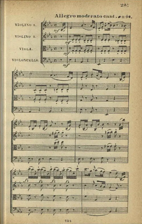 String Quartet in E-flat major - Page 1