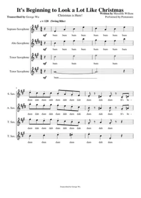 It's Beginning To Look A Lot Like Christmas