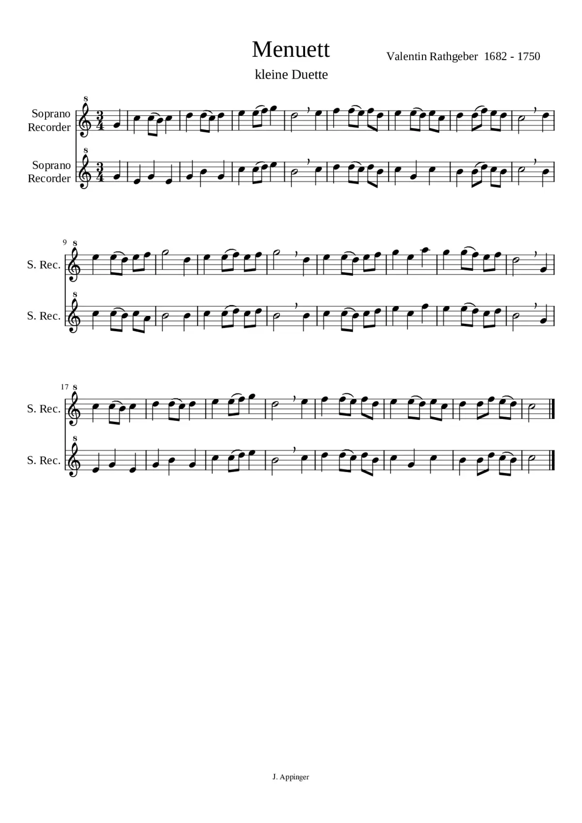 Menuett - Page 1