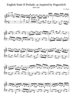 English Suite No.2 in A minor BWV 807