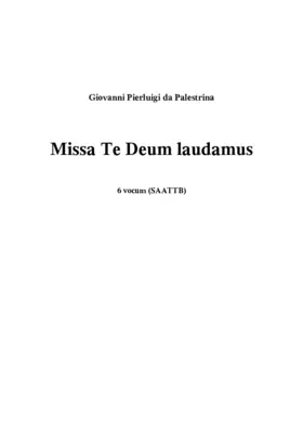 Missa Te Deum laudamus