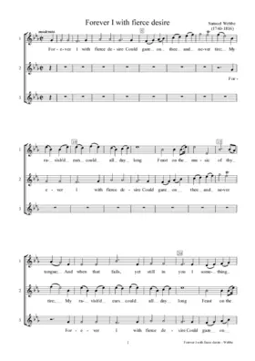 Forever I with fierce desire