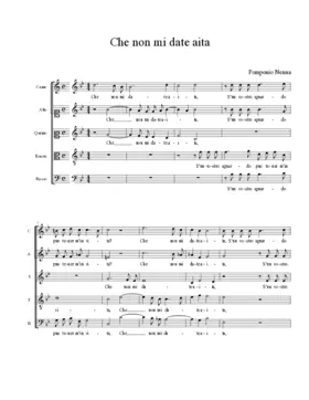 Che non mi date aita