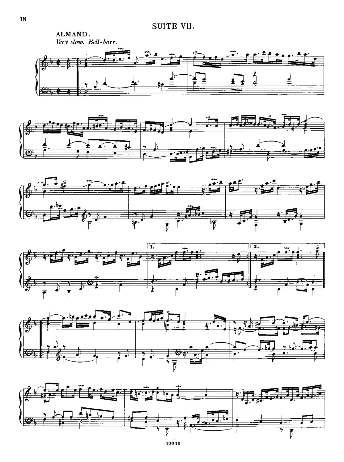 Suite in D minor - Page 1