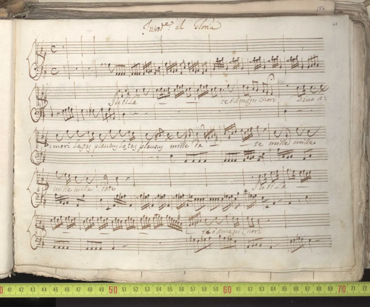 Jubilate, o amoeni chori, RV 639a - Page 1