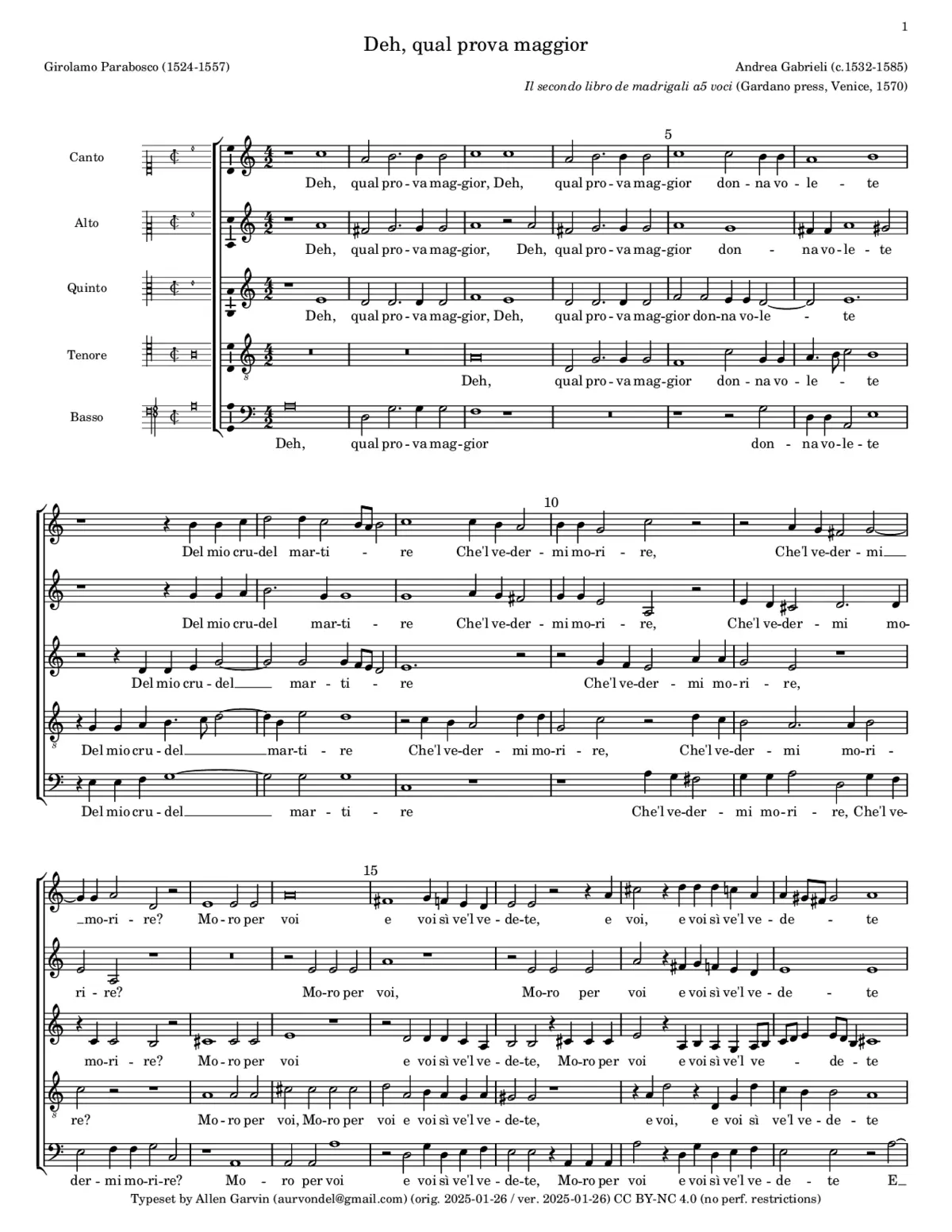 Deh, qual prova maggior - Page 1