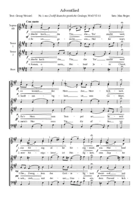 Adventlied (Macht hoch die Tür), WoO VI.13,1