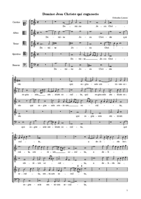 Domine Jesu Christe qui cognoscis