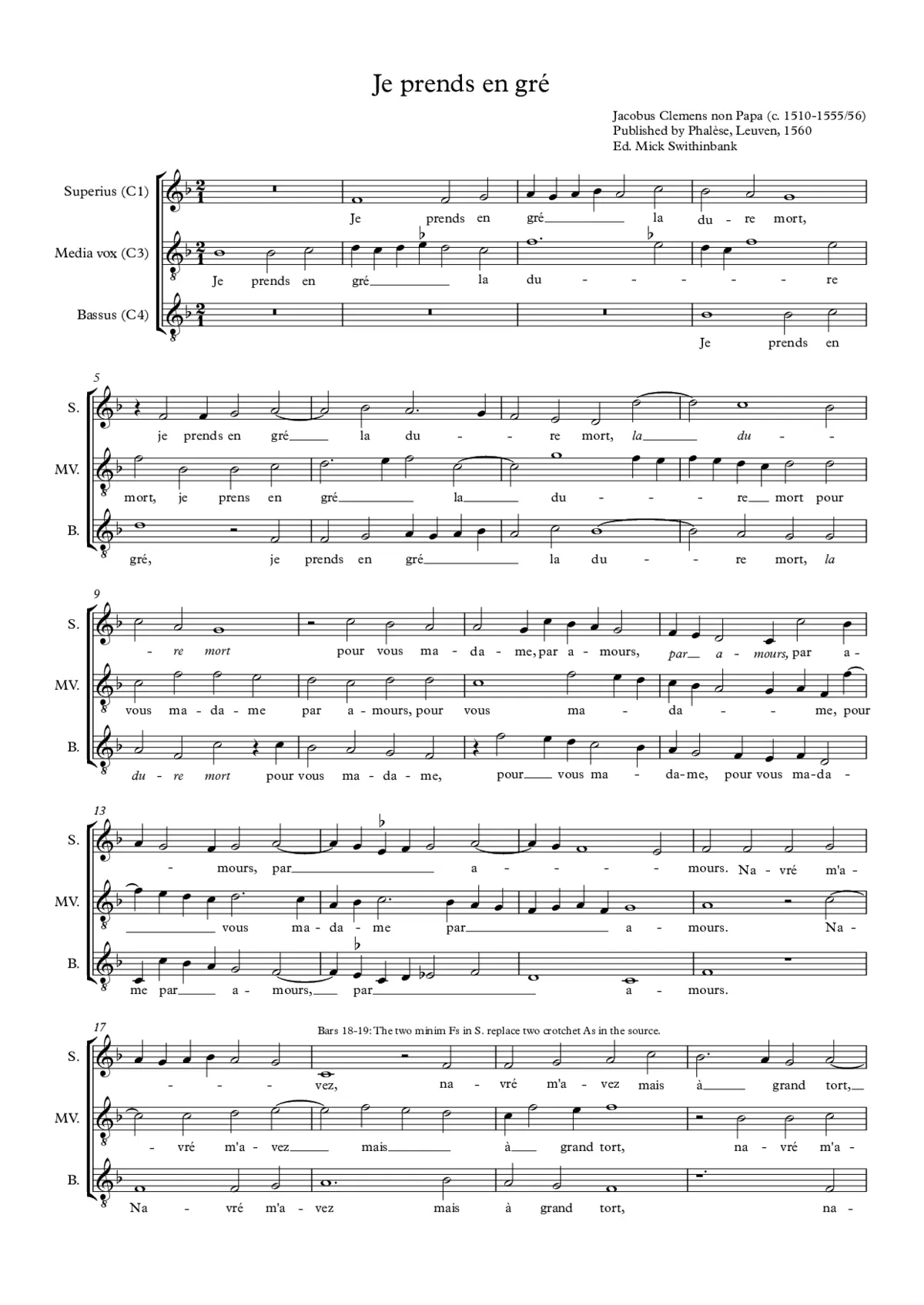 Je prends en gré - Page 1