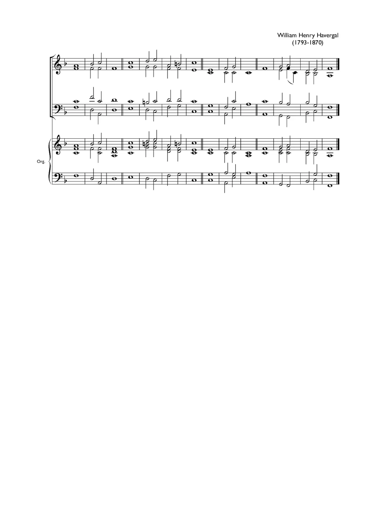 Double chant in F major VI - Page 1