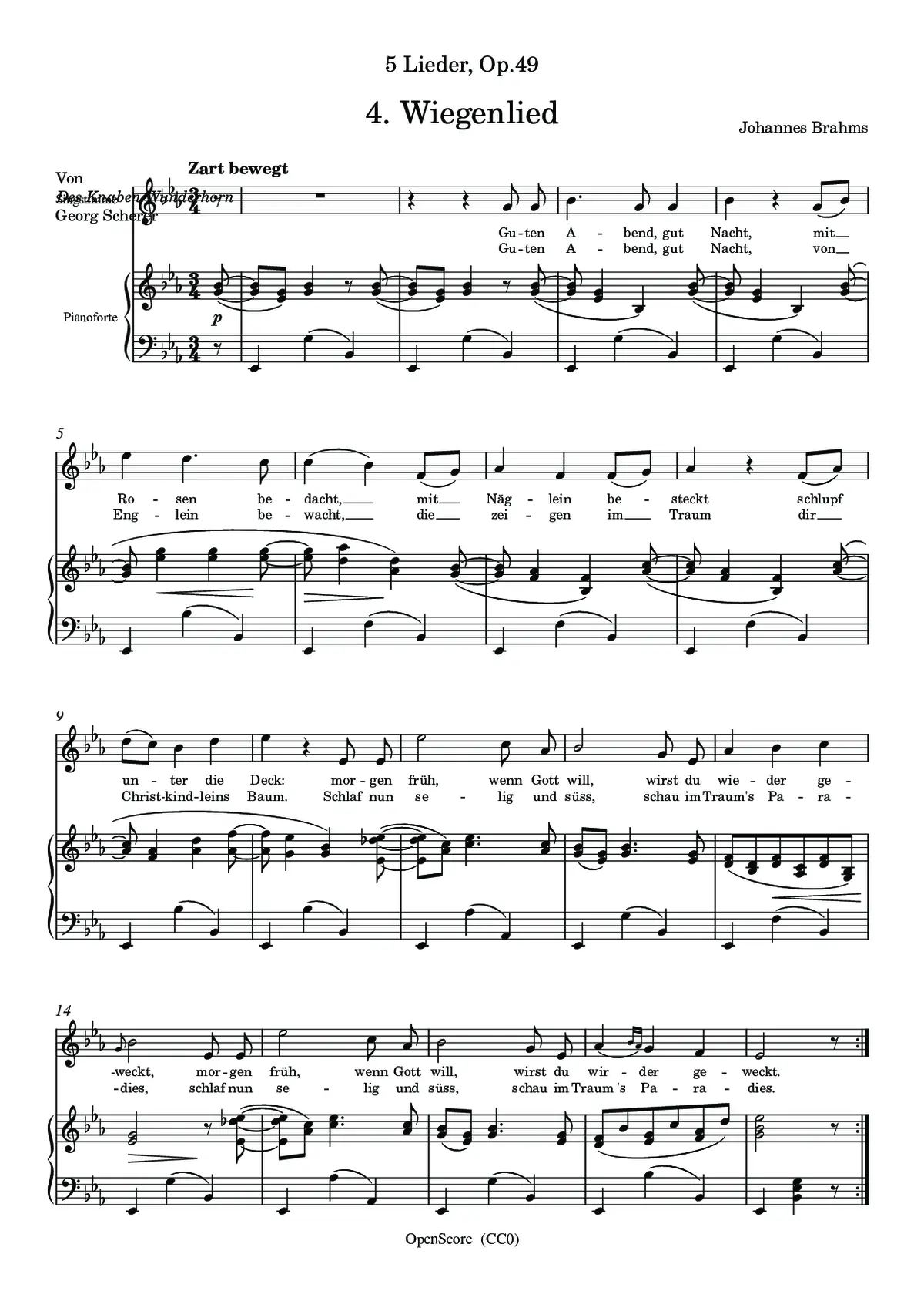 Wiegenlied - Page 1
