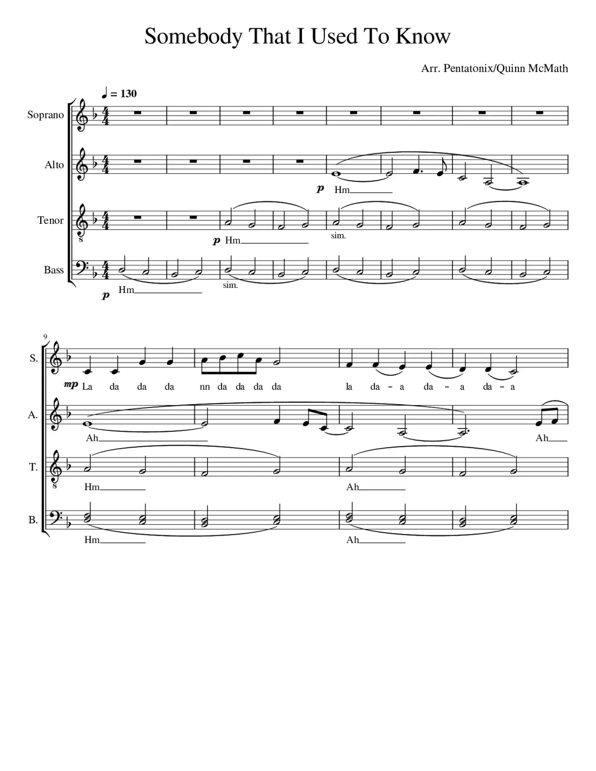 somebody that i used to know - Page 1