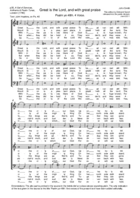 Great is the Lord, and with great praise