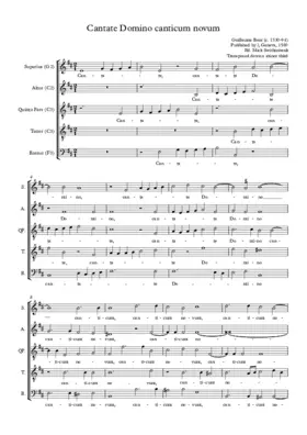 Cantate Domino canticum novum