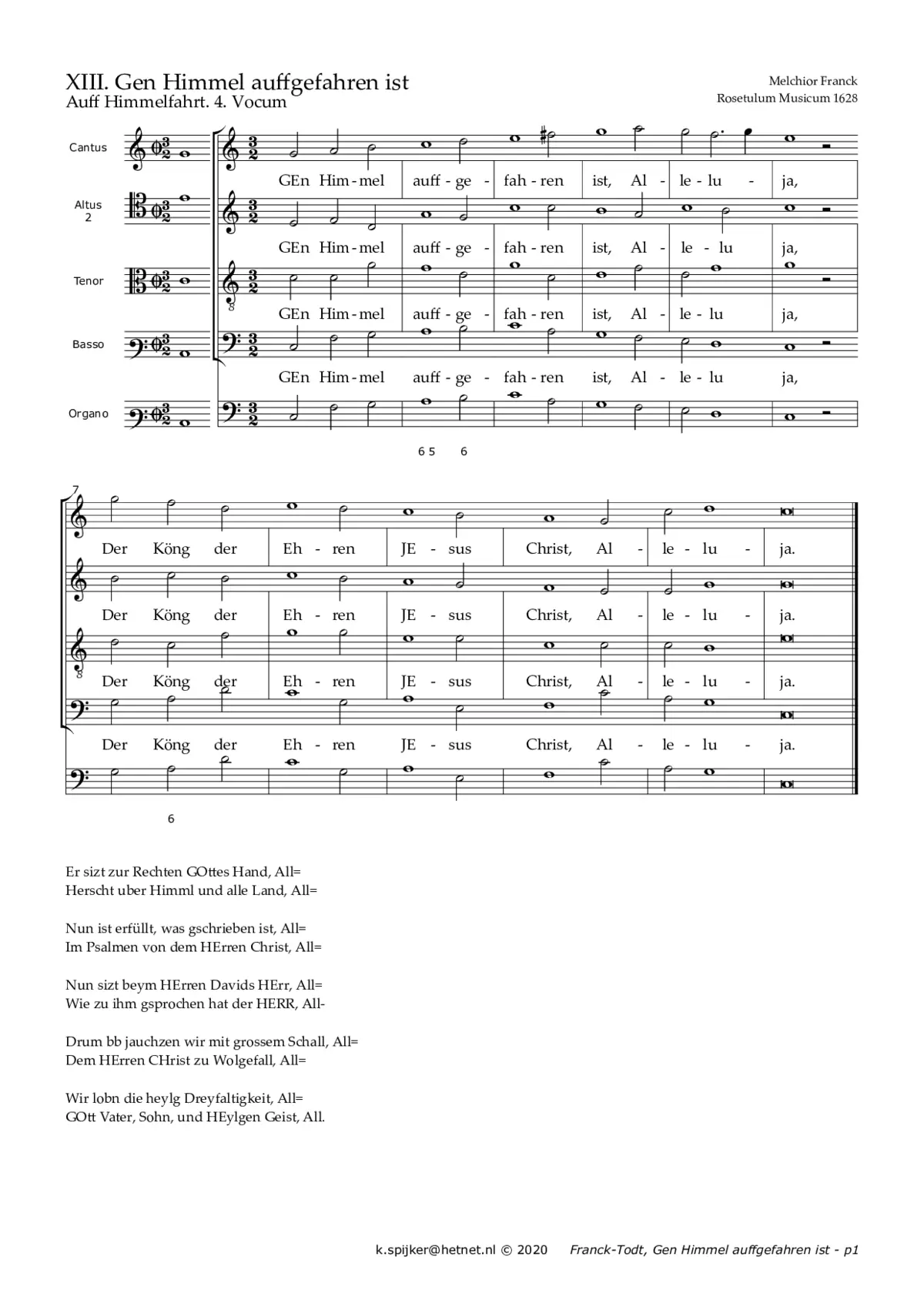 Gen Himmel aufgefahren ist - Page 1