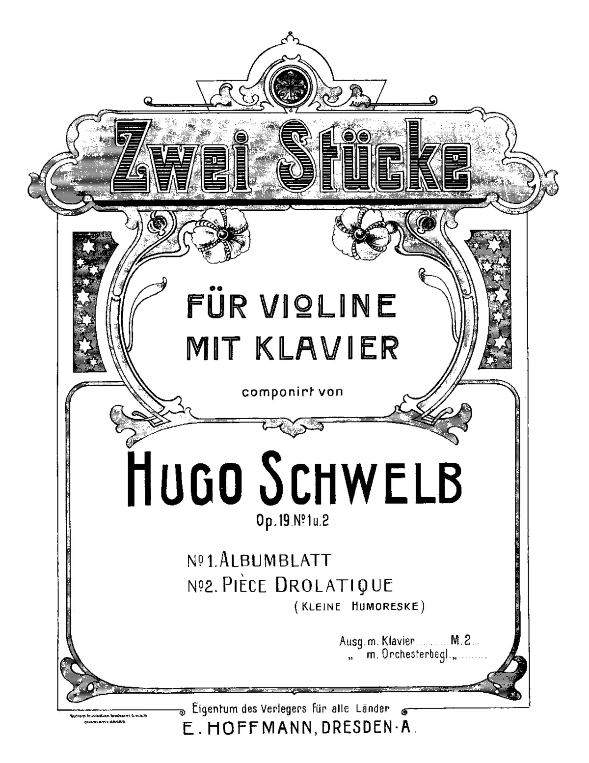 2 Pieces, Op.19 - Page 1