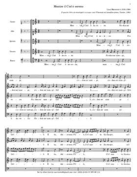 Mentre il Ciel è sereno