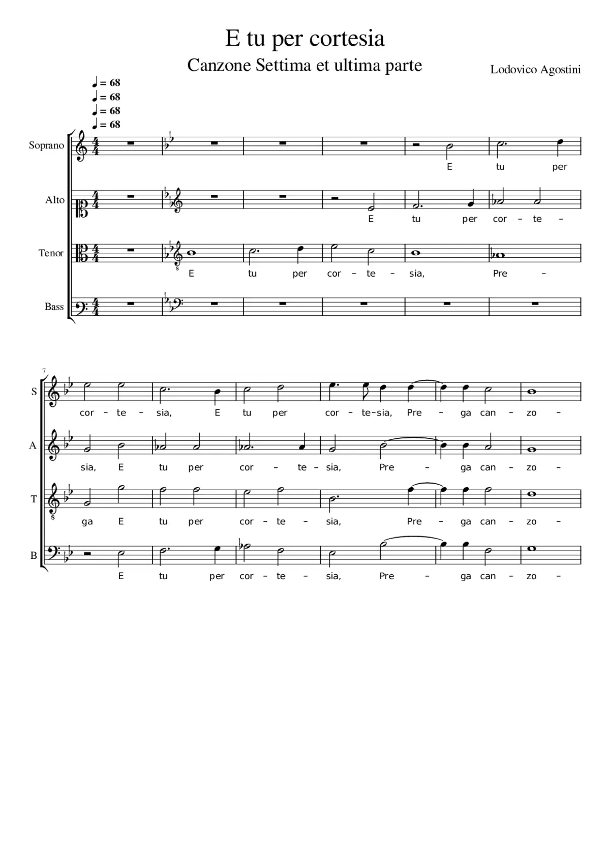 E tu per cortesia - Page 1