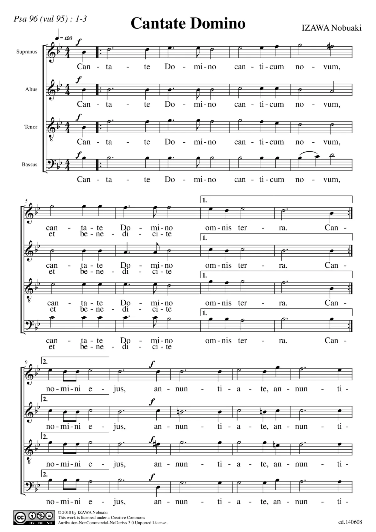 Cantate Domino - Page 1
