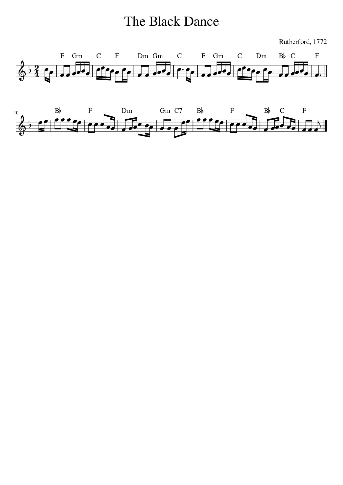 The Black Dance - Page 1