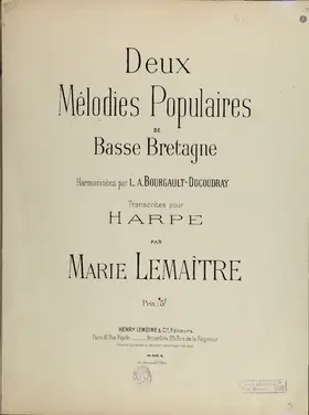 2 Mélodies populaires de Basse Bretagne