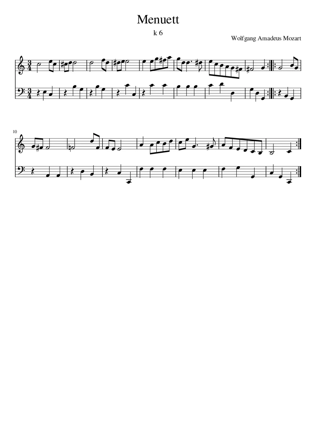 Menuett - Page 1