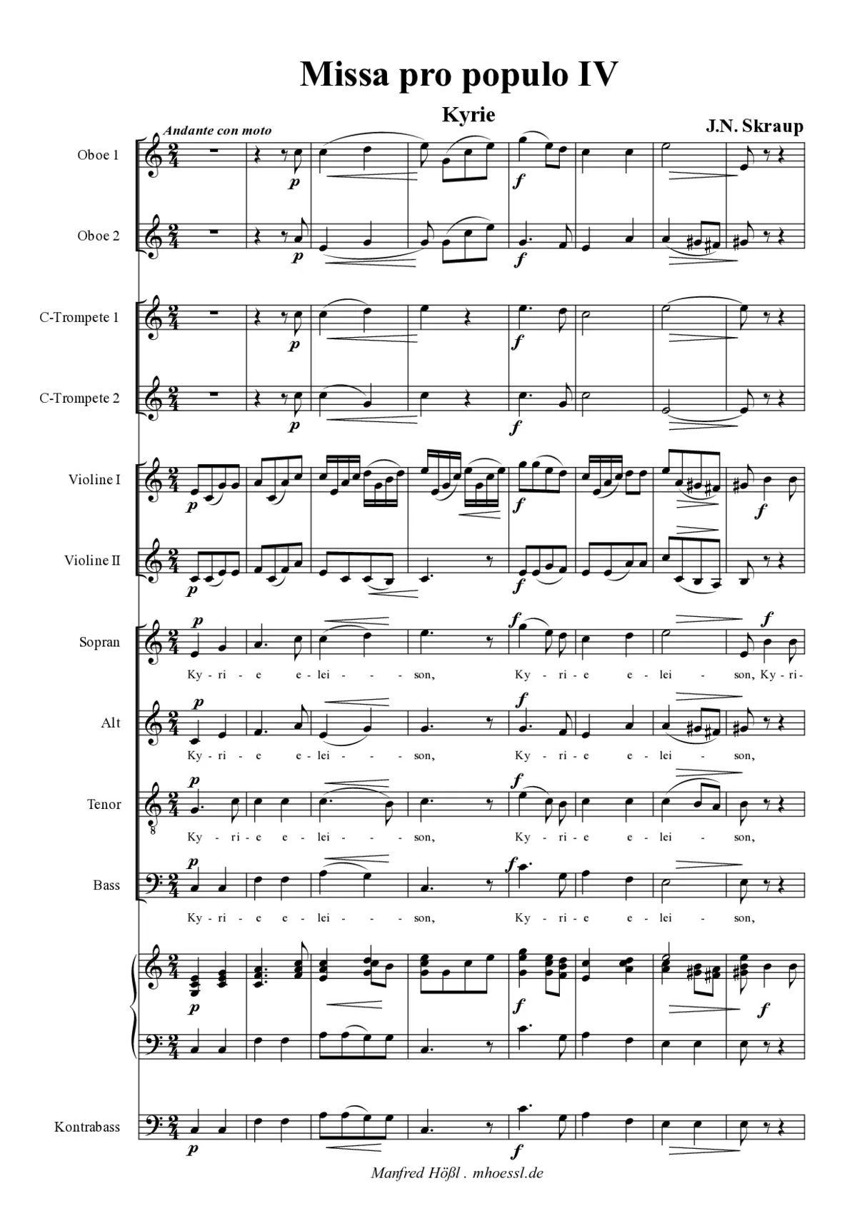 Missa 4 pro populo - Page 1