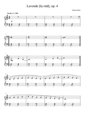 Lavende [lavÉÍd] op. 4