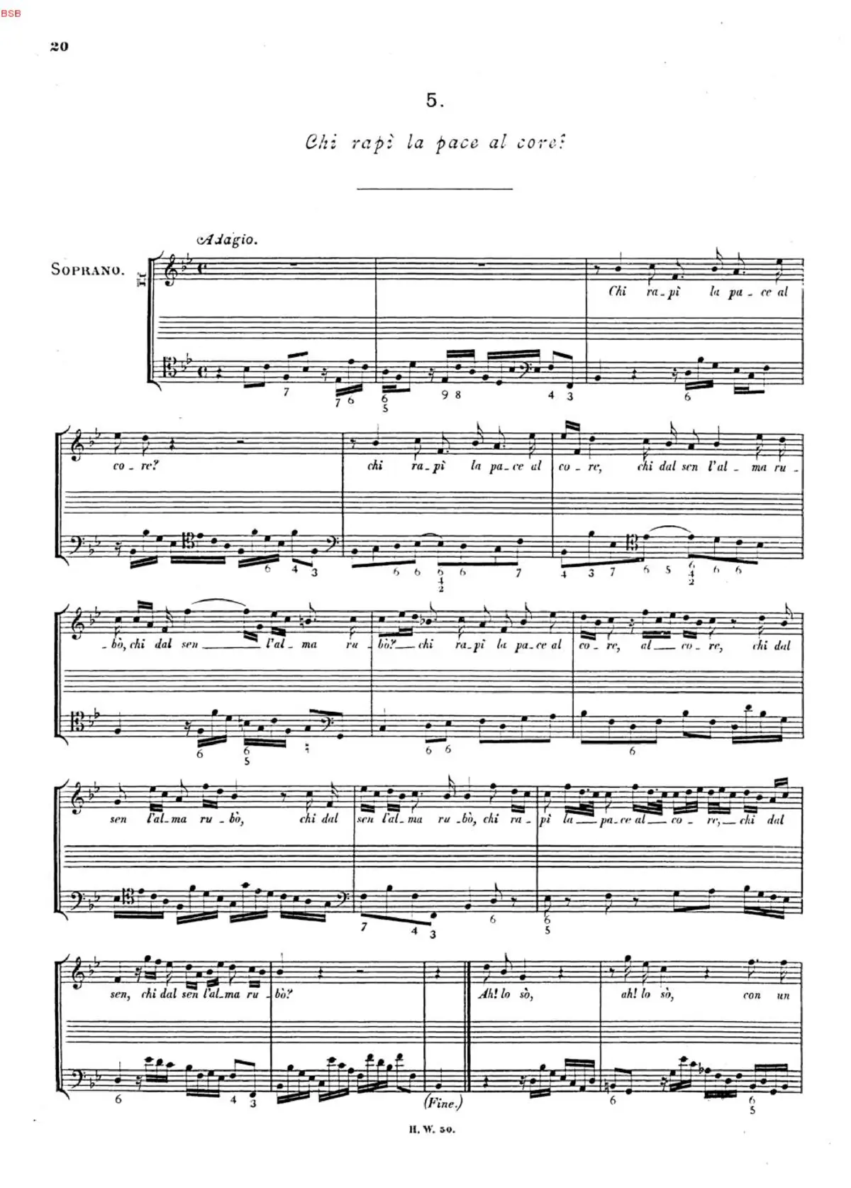 Chi rapì la pace al core - Page 1