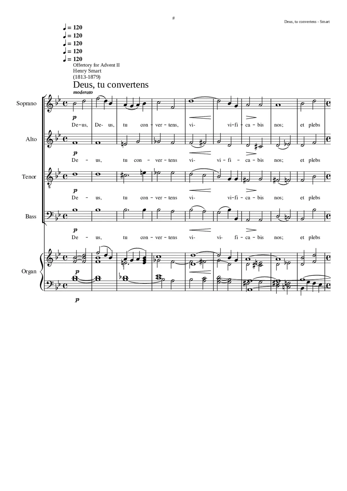 Deus tu convertens - Page 1