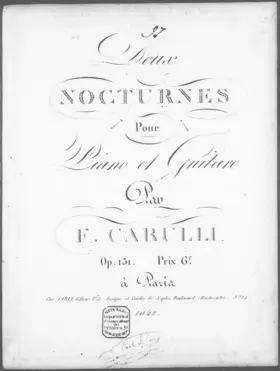 2 Nocturnes pour Piano et Guitare