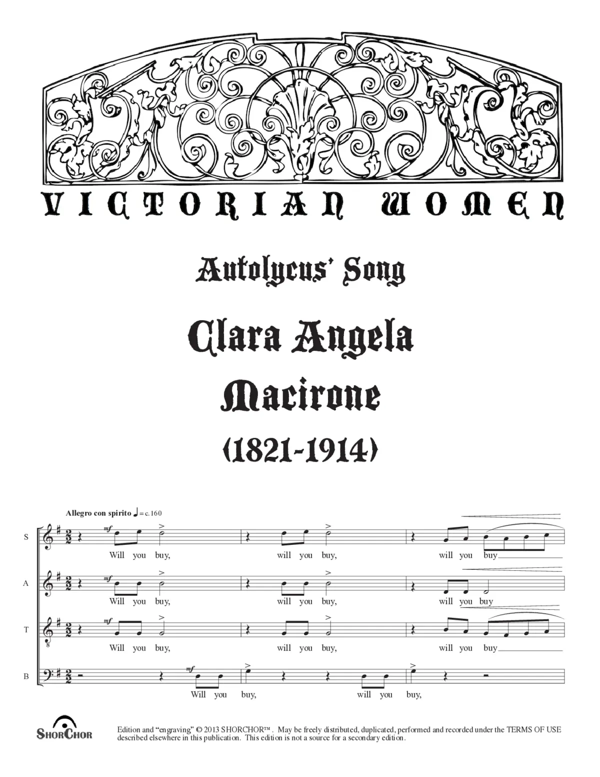 Autolycus' Song - Page 1