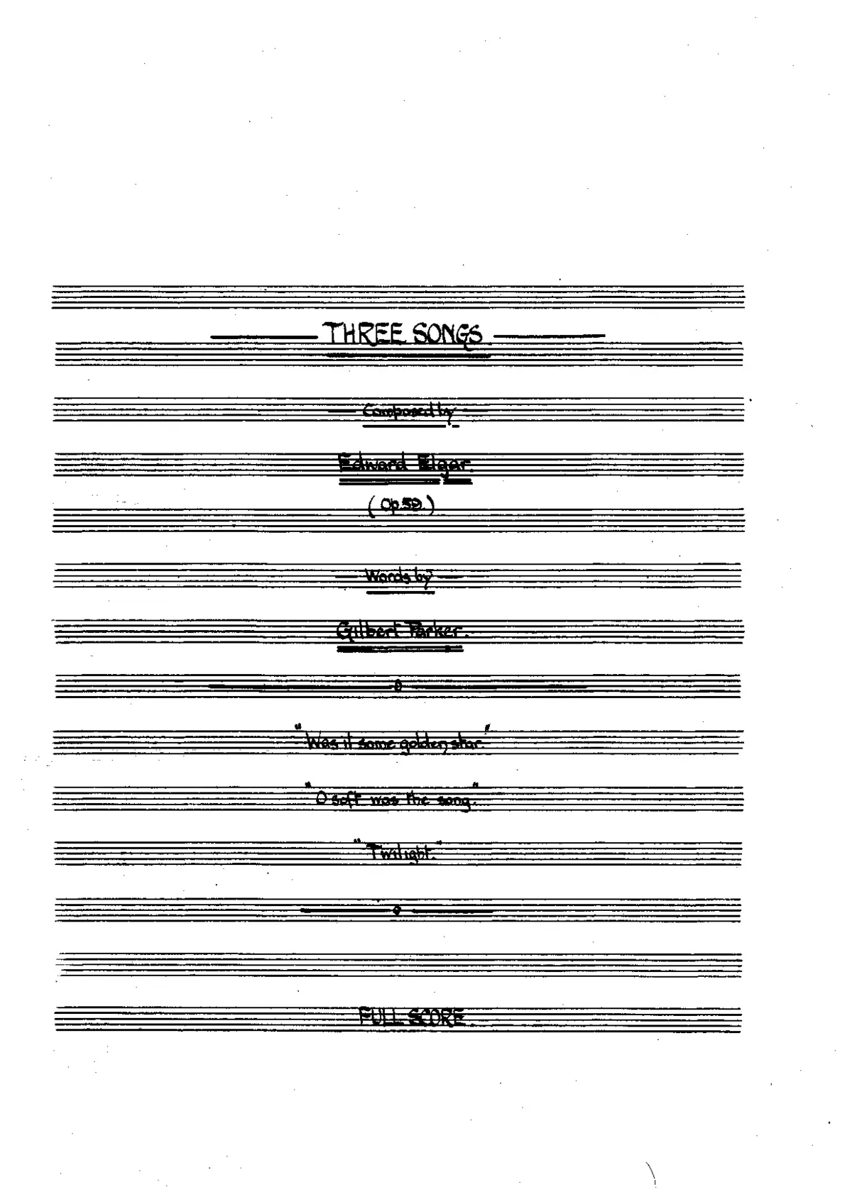 3 Songs - Page 1