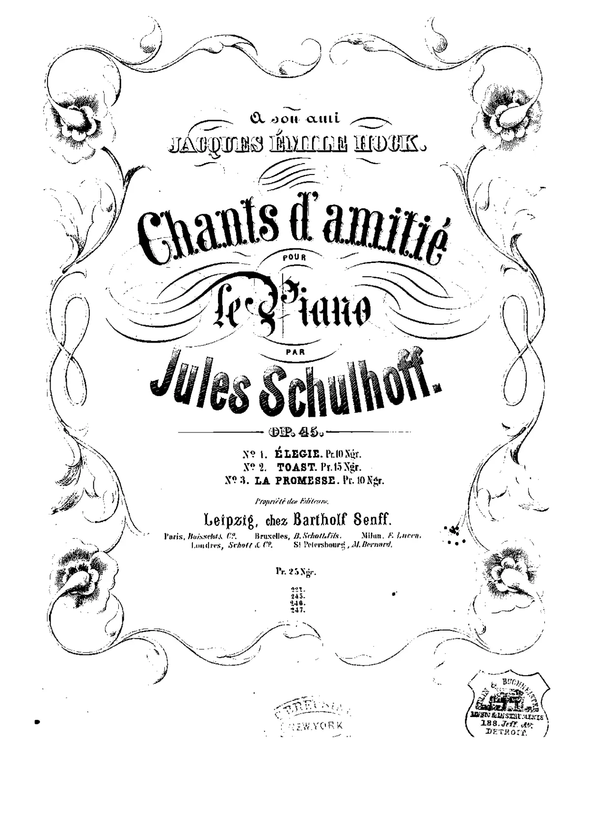 3 Chants d'amitié - Page 1