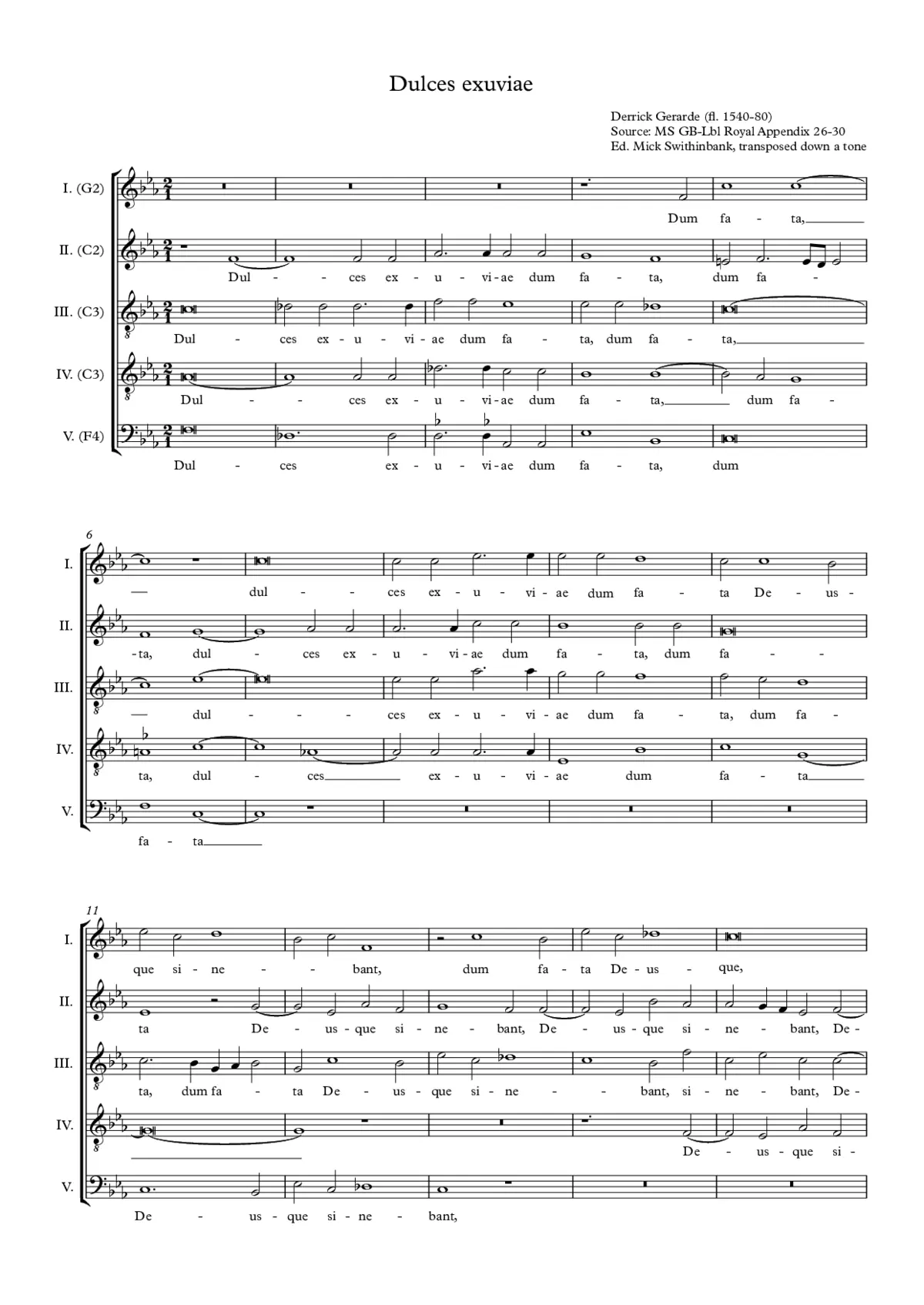 Dulces exuviae - Page 1