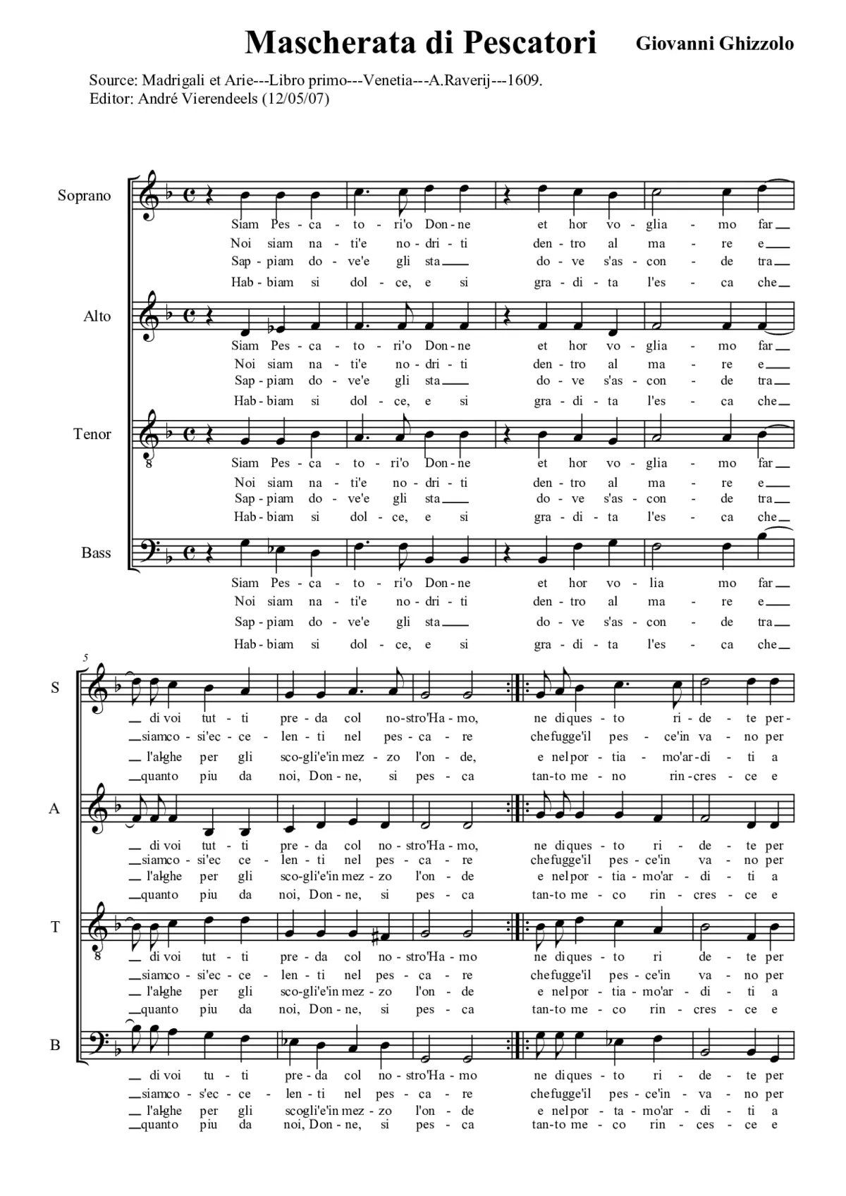 Mascherata di pescatori - Page 1