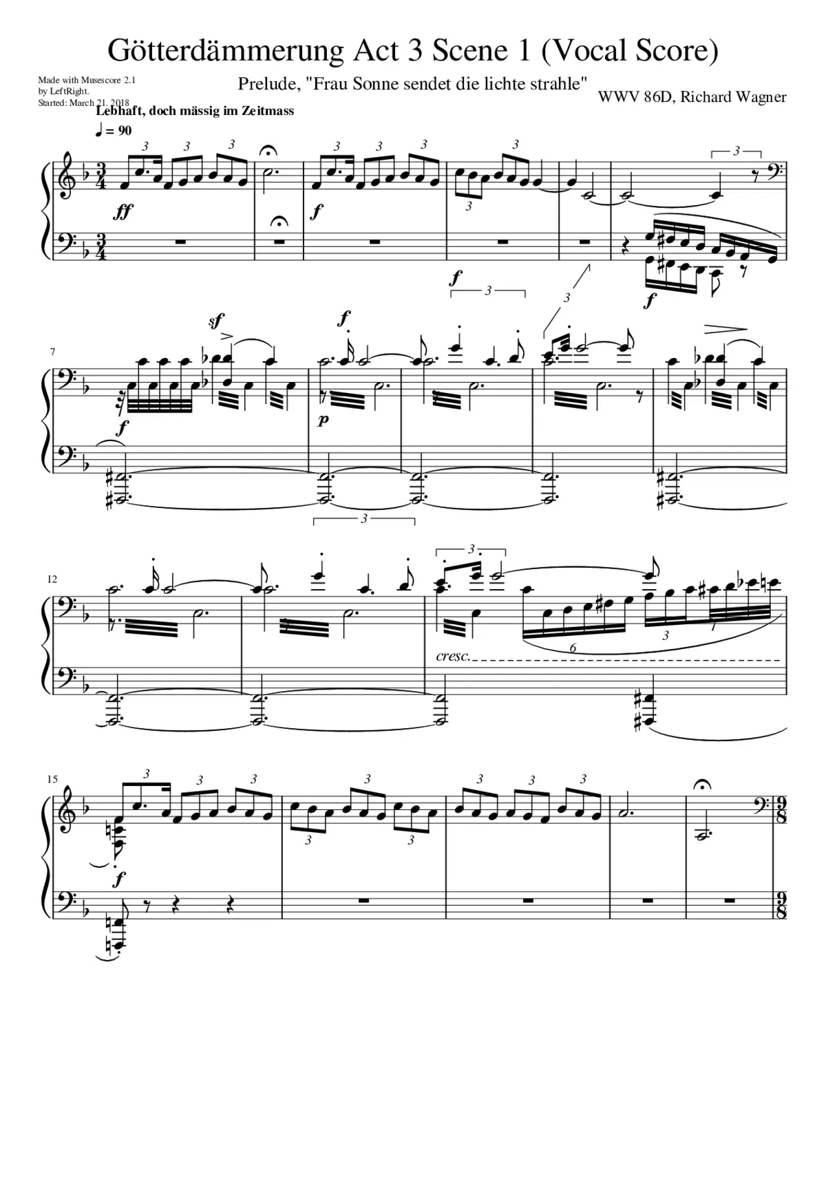 Götterdämmerung WWV 86D - Page 1
