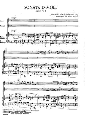 Trio Sonata in D minor, Opus 4 no.1