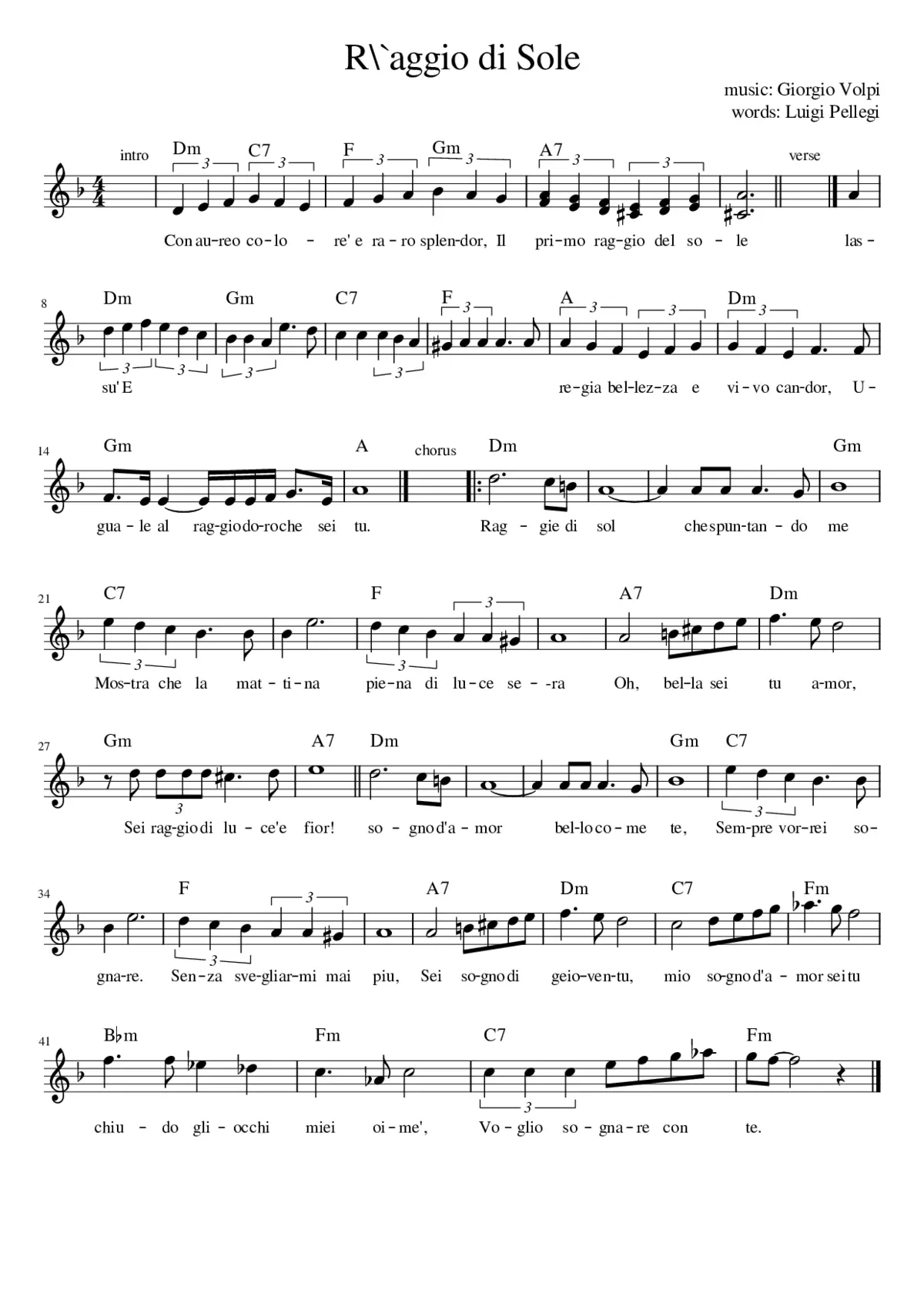 R\aggio di Sole - Page 1