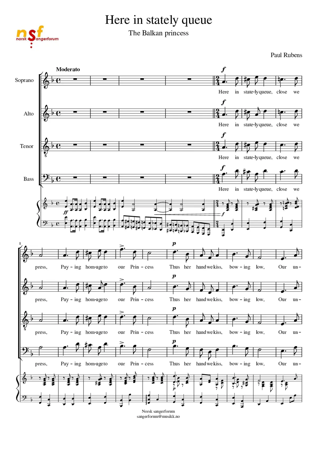 The Balkan princess - Page 1