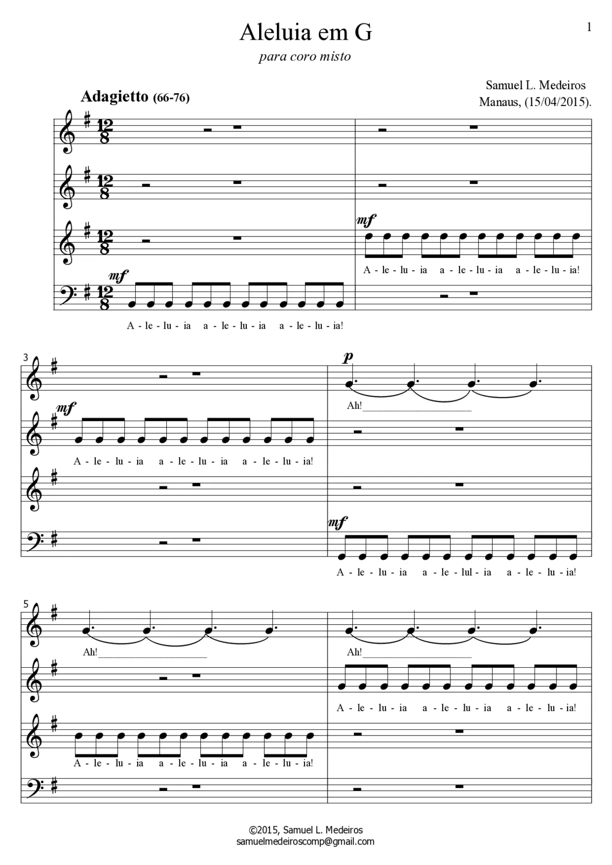 Aleluia em G - Page 1