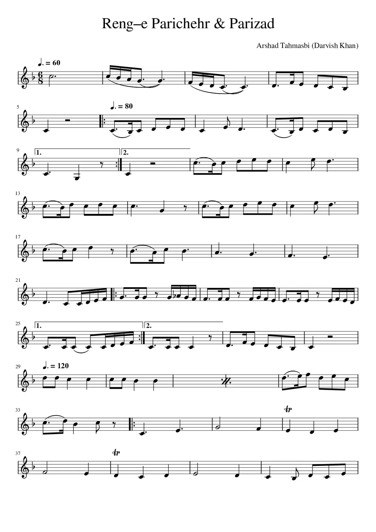 Renge Parichehr & Parizad (Bayate Esfahan) - Page 1