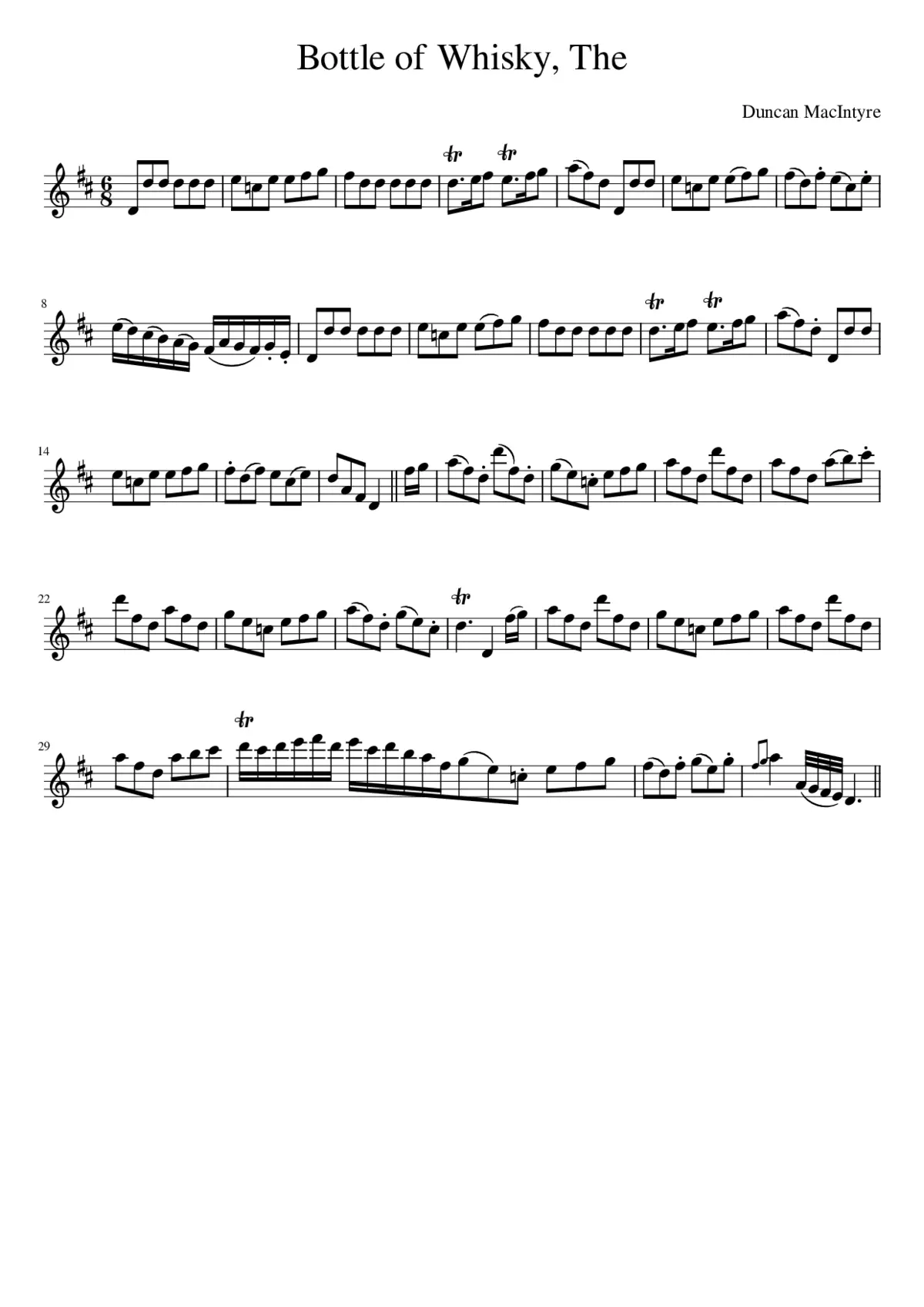 The Bottle of Whisky - Page 1