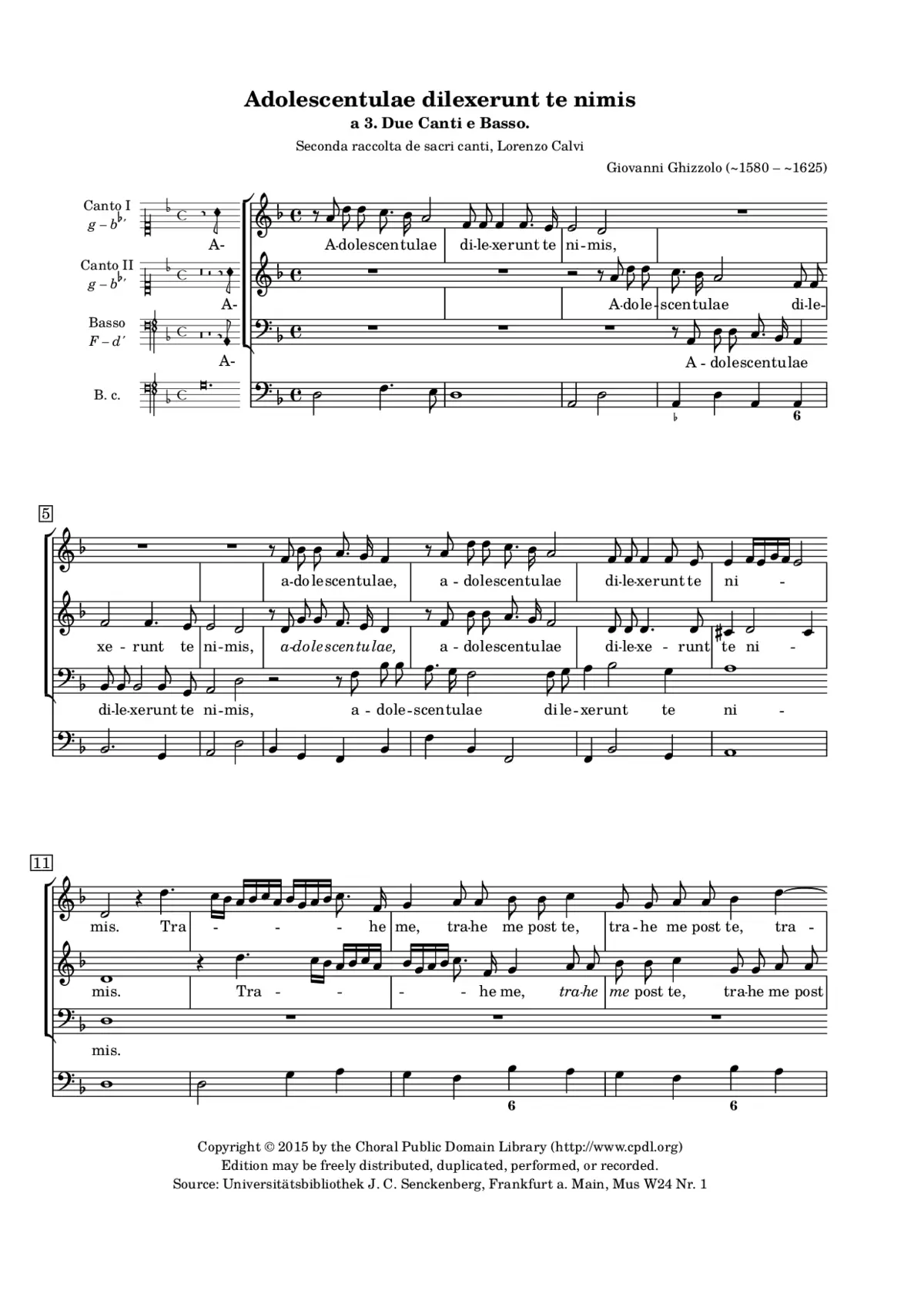 Adolescentulae dilexerunt - Page 1