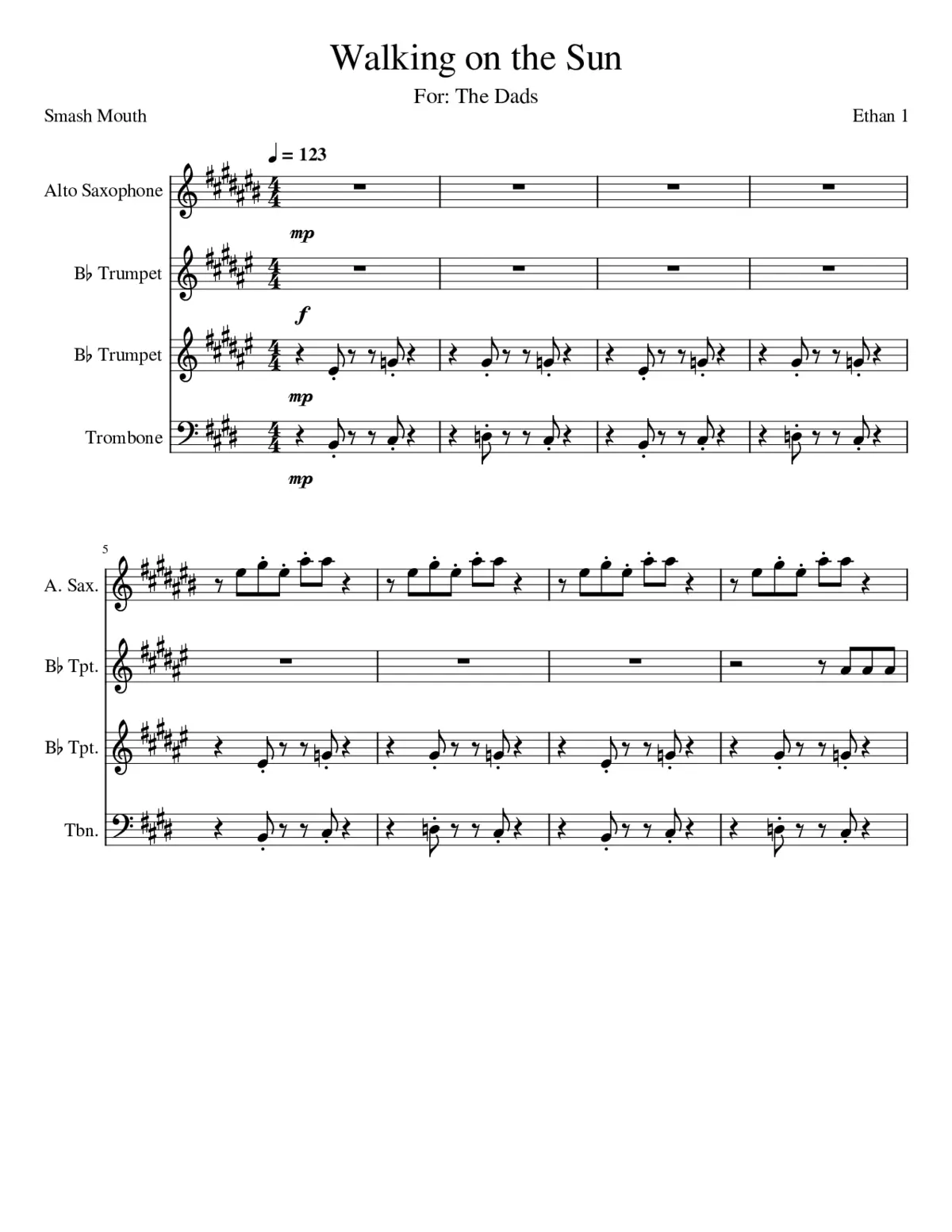 walking on the sun - Page 1