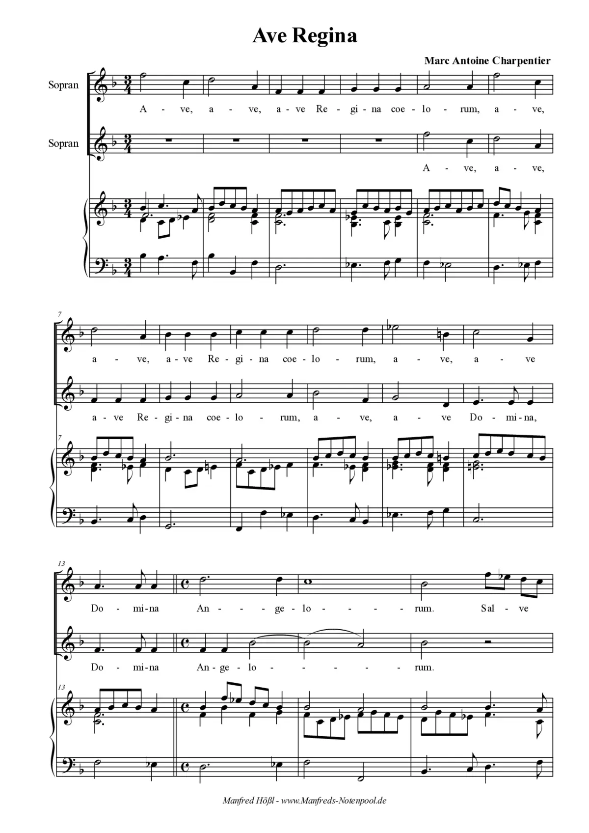 Ave Regina - Page 1
