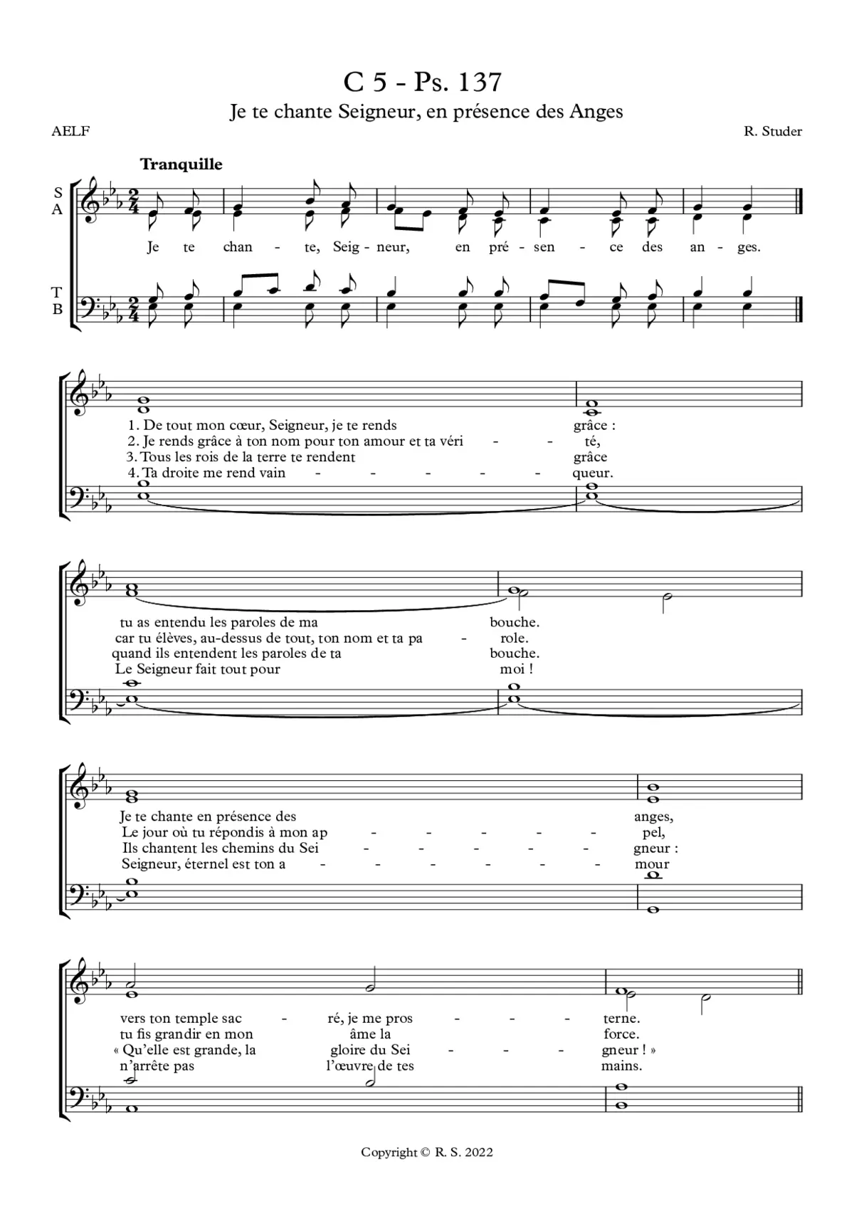 C 5 - Psaume et Acclamation - Page 1