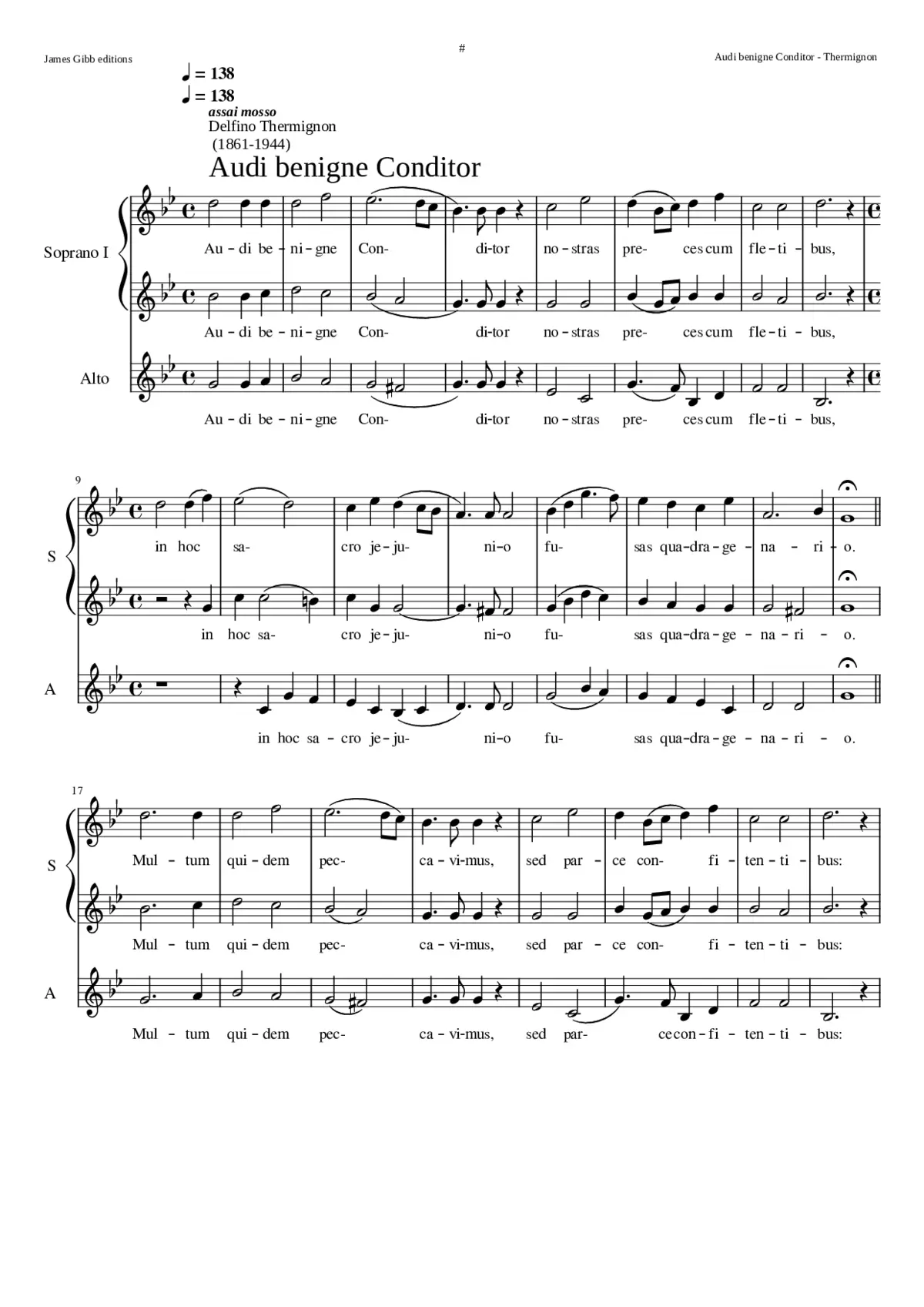 Audi benigne Conditor - Page 1