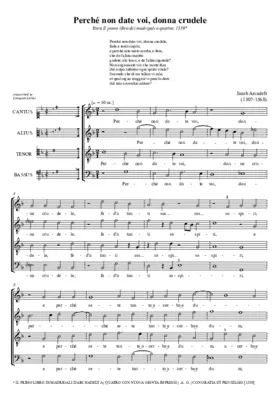 Perché non date voi, donna crudele