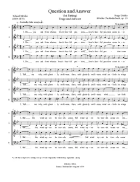 Frage und Antwort (1. Fassung)